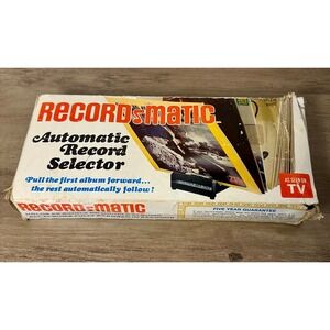 Vintage 1970s "As Seen On TV" Record-Matic Automatic Record Selector  Vinyl LPs